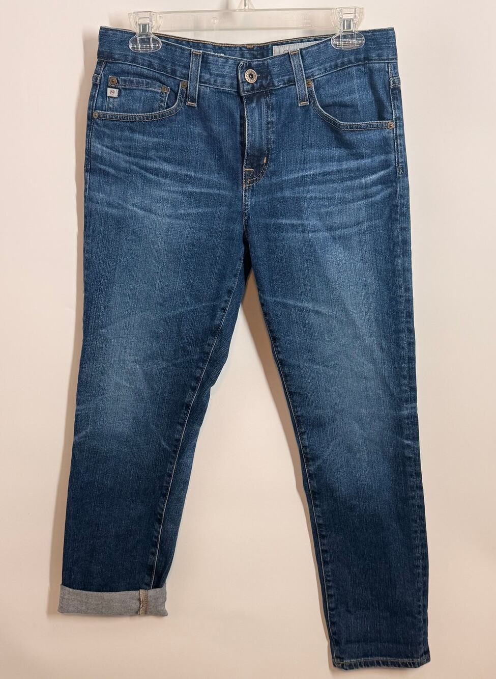 AG Adriano Goldschmied Ex-Boyfriend Slim Womens Jeans Size 27R Medium Wash